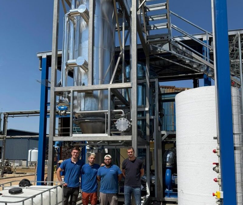 Installation of the VTR-10,000 crystallization equipment